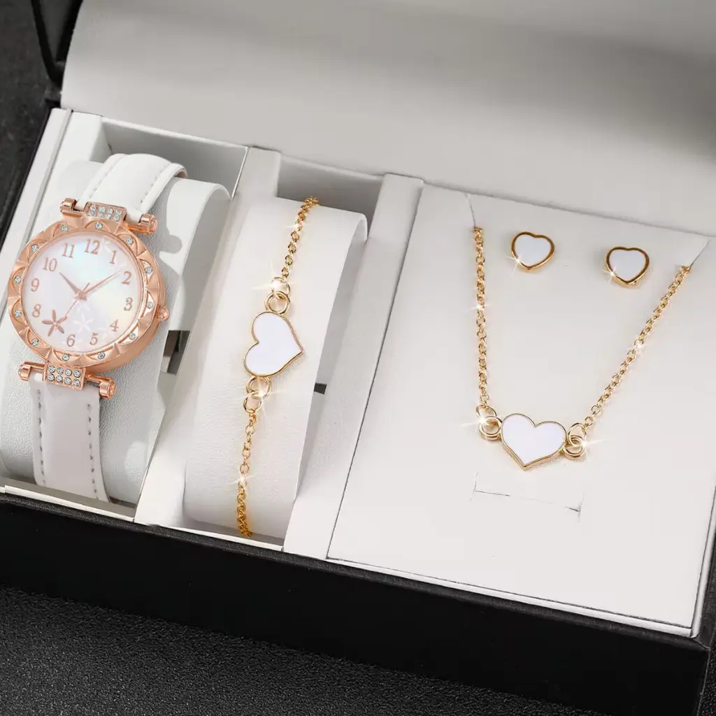 New TikTok Popular Women's Watch Fashion Personality Simple Watch Butterfly Digital Belt Watch suit - Image 5