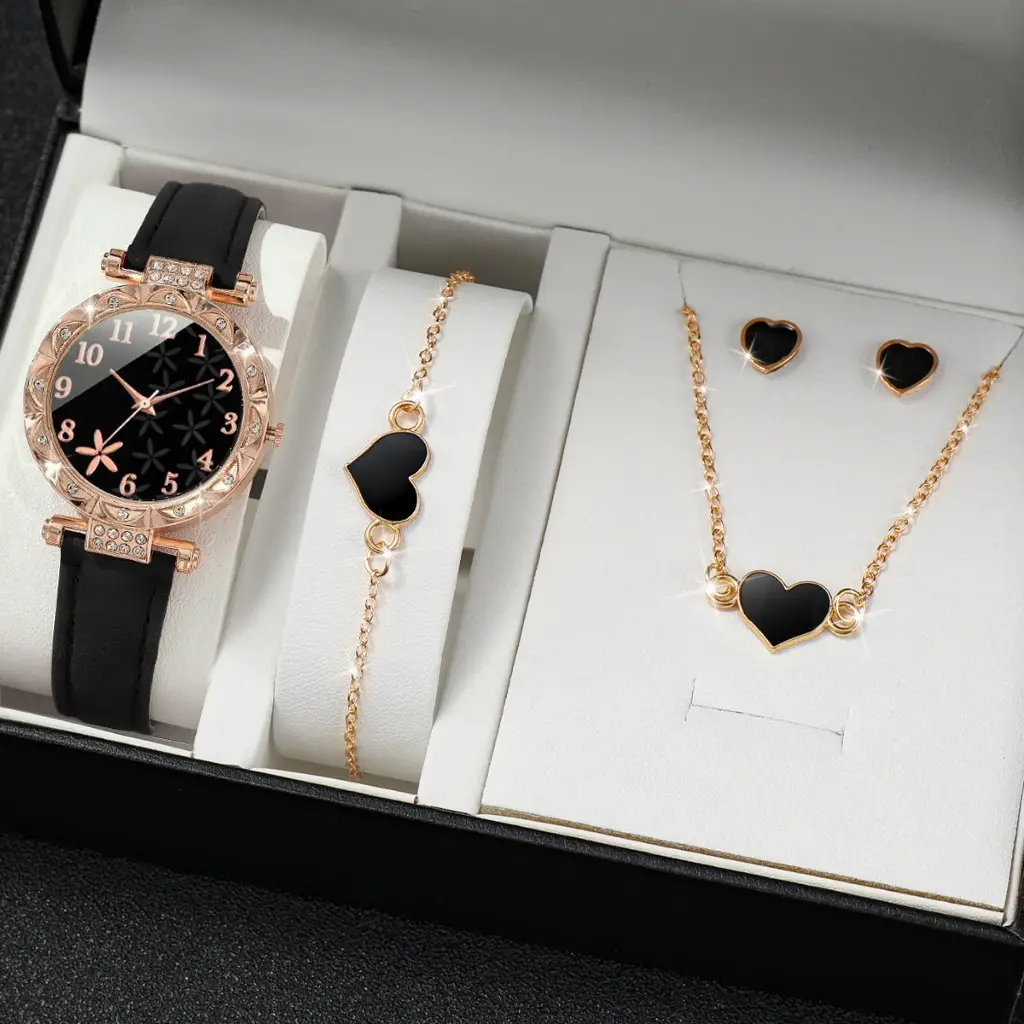 New TikTok Popular Women's Watch Fashion Personality Simple Watch Butterfly Digital Belt Watch suit - Image 6
