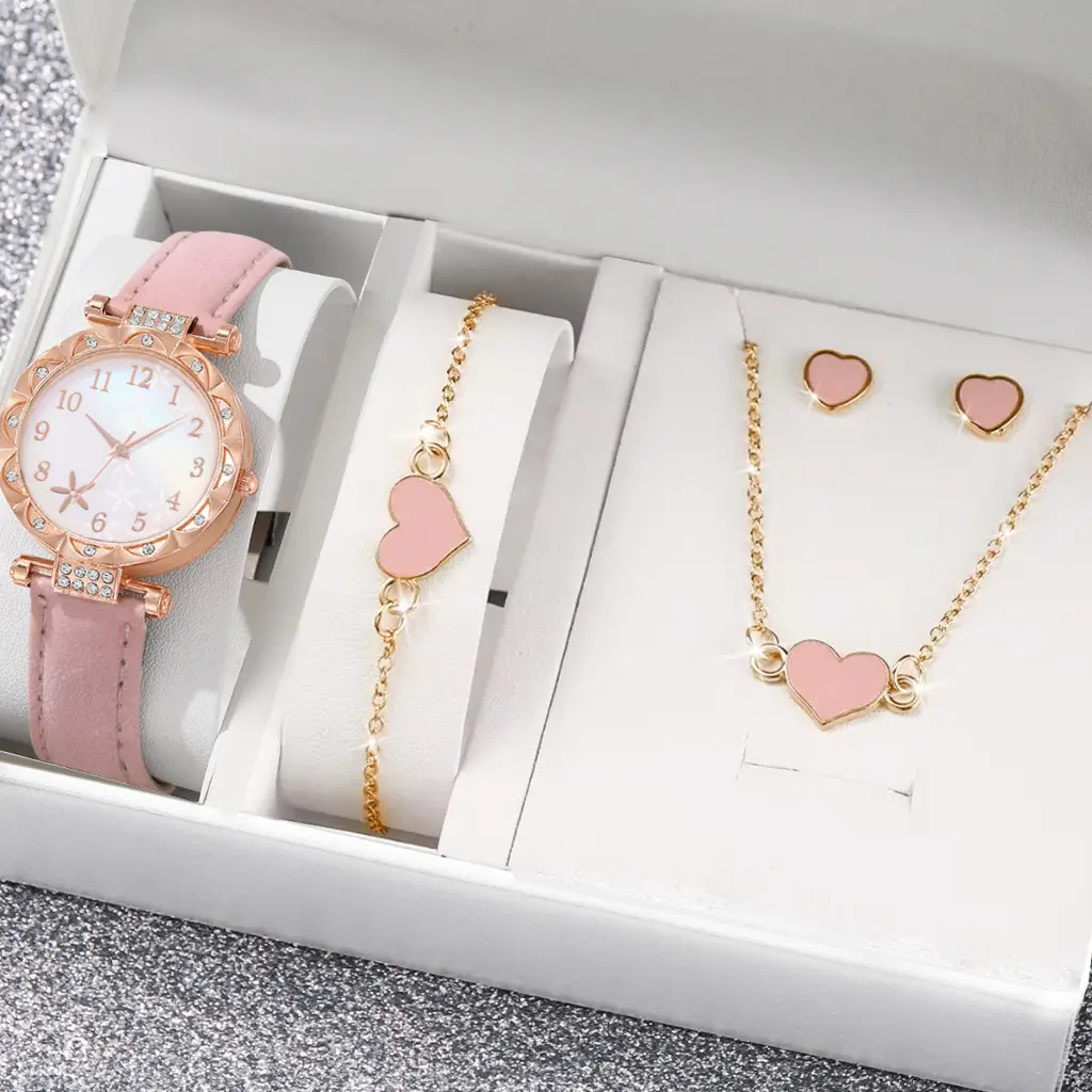New TikTok Popular Women's Watch Fashion Personality Simple Watch Butterfly Digital Belt Watch suit - Image 7