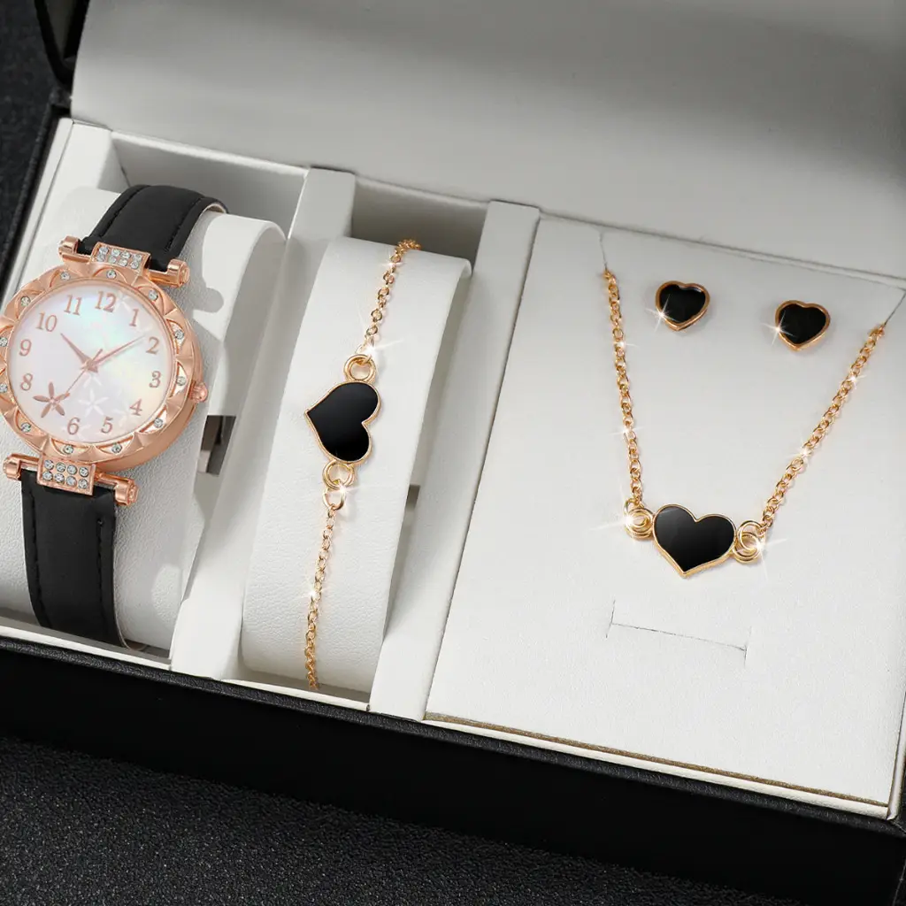 New TikTok Popular Women's Watch Fashion Personality Simple Watch Butterfly Digital Belt Watch suit - Image 8