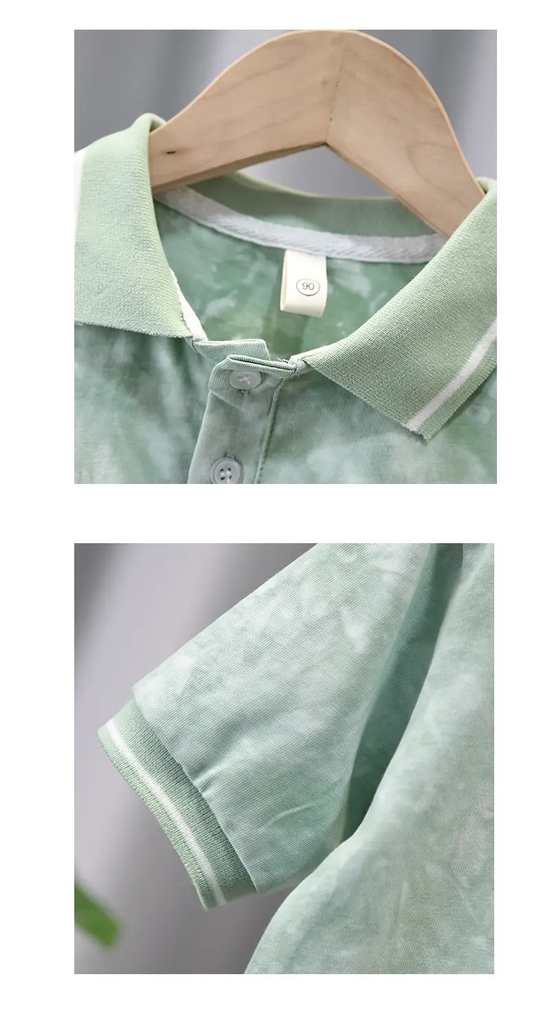 Boys Green Tie-Dye Polo Shirt 2026 — feature 5