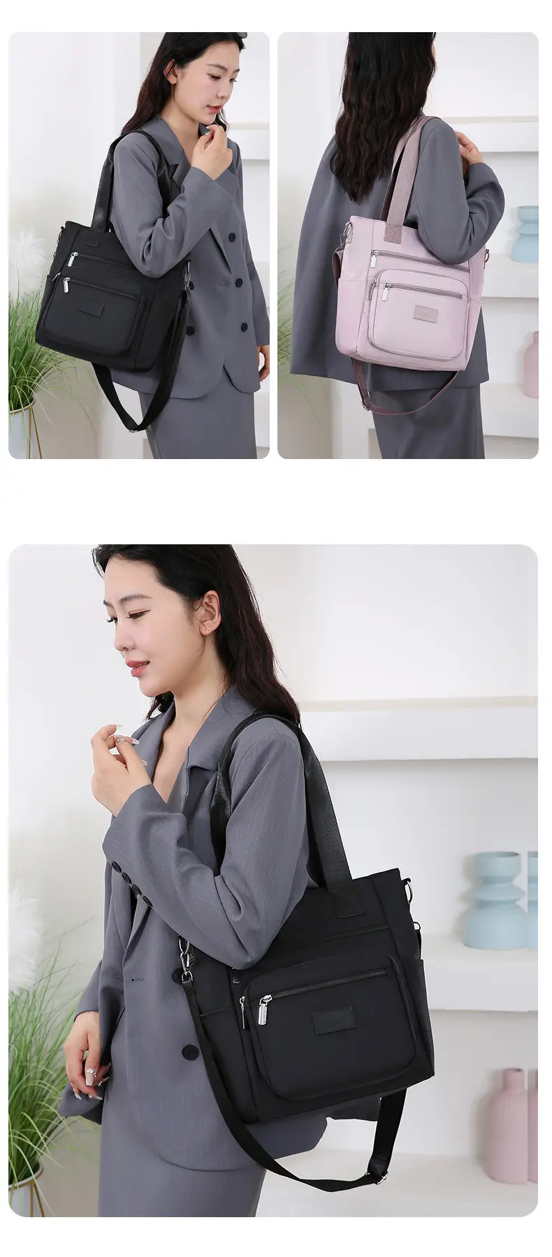 Women's 2024 New Oxford Cloth Shoulder Bag Large Capacity Multi Function Crossbody — feature 19