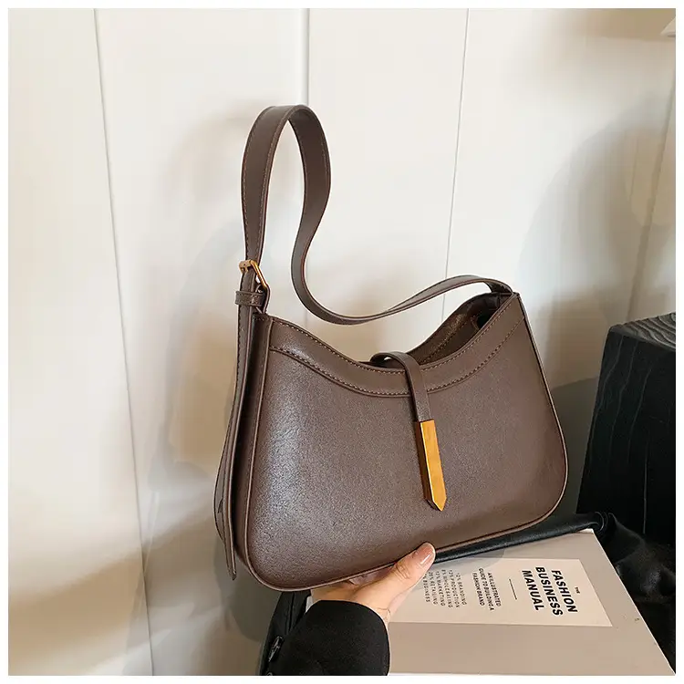 Women's Brown Leather Shoulder Bag 2024 New Fashion — feature 19