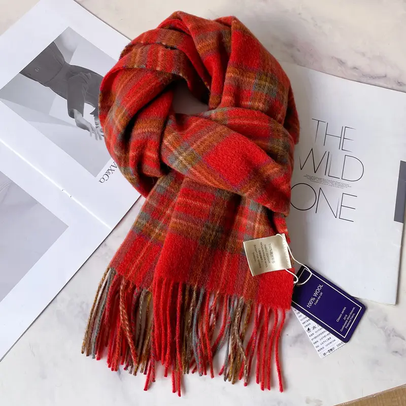 7#Red and green plaid-without gift box