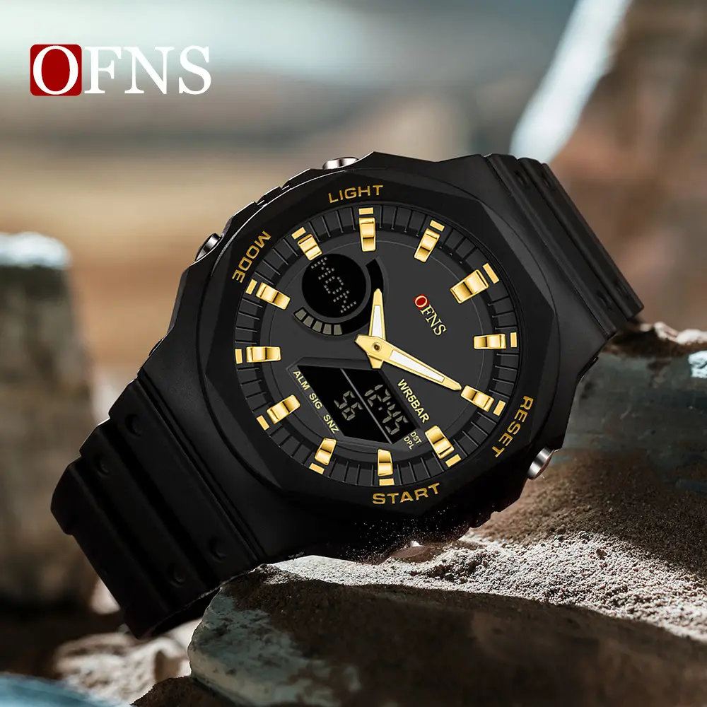 O'FANS Waterproof Luminous Sports Watch Black - Image 5