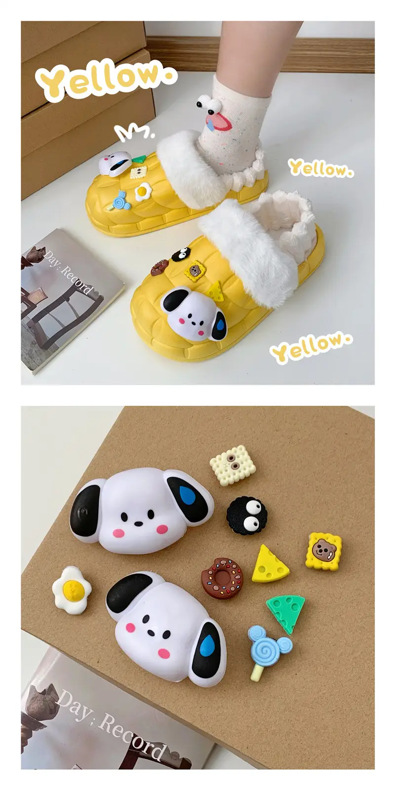 2024 new women's detachable winter outdoor home indoor plush cotton slippers waterproof cute warm shoes — feature 10