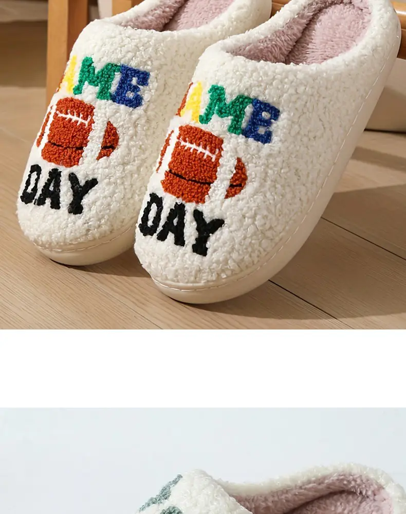 Cotton Cross-border New Flower Cotton Slippers Women's Thick Bottom Winter Household Indoor Warm Non-slip Home Slippers Soft Bottom — feature 14