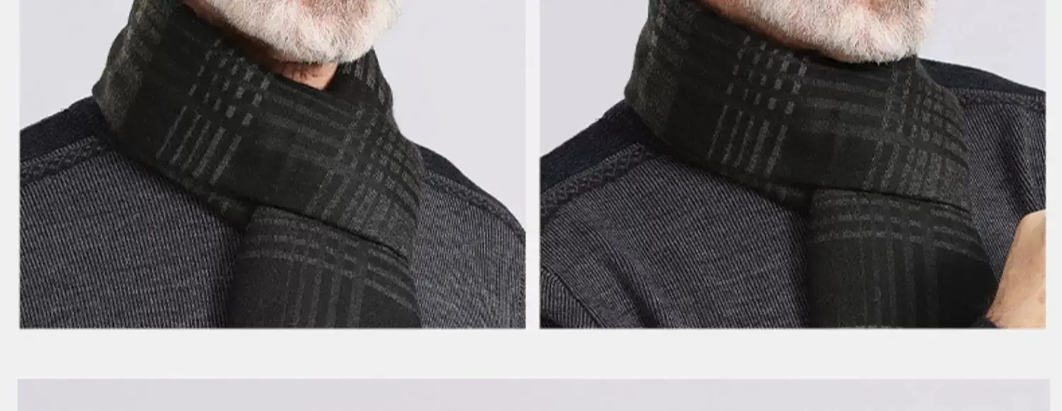 Black Fleece Winter Cap for Men Elderly Warm Ear Protection — feature 14