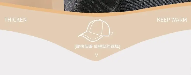 Black Fleece Winter Cap for Men Elderly Warm Ear Protection — feature 7