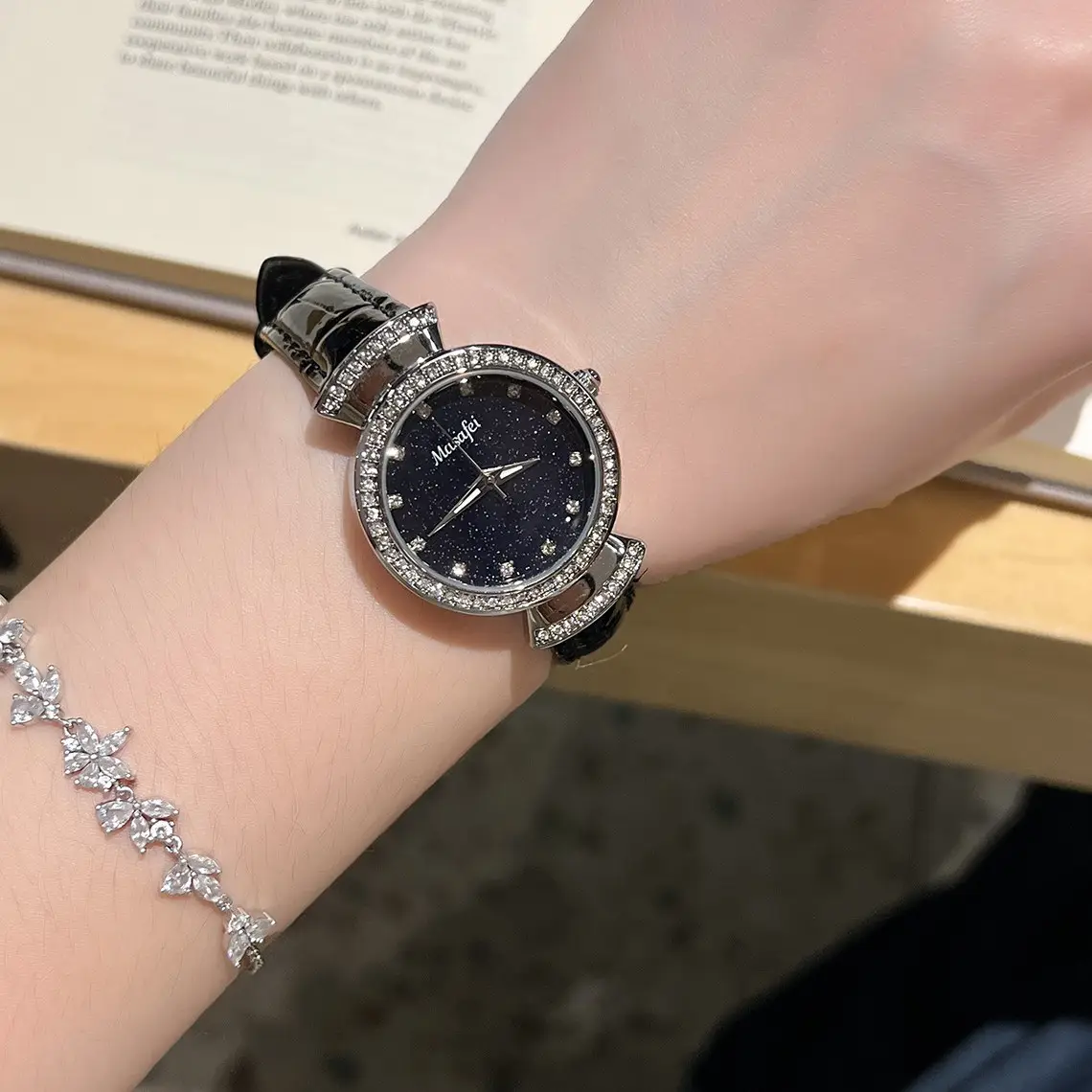 Blue Sand Stone Gimono Women's Watch Waterproof High-end - Image 7