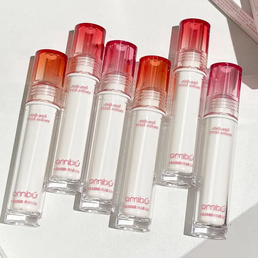 Ombu Crystal Gloss Lip Glaze Mirror Waterlight Moisturizing - Image 5