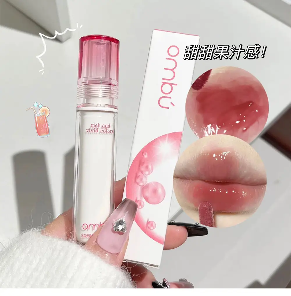Ombu Crystal Gloss Lip Glaze Mirror Waterlight Moisturizing — feature 1