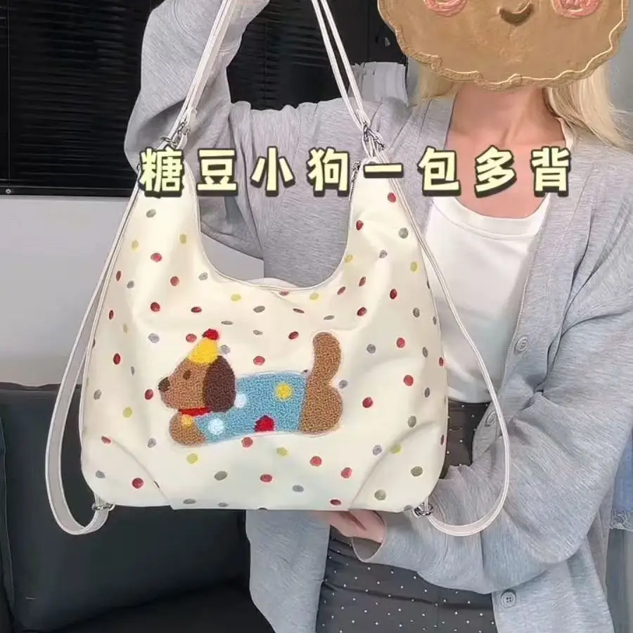 Dachshund Dot Bag for Students Commuter Shoulder Crossbody - Image 3