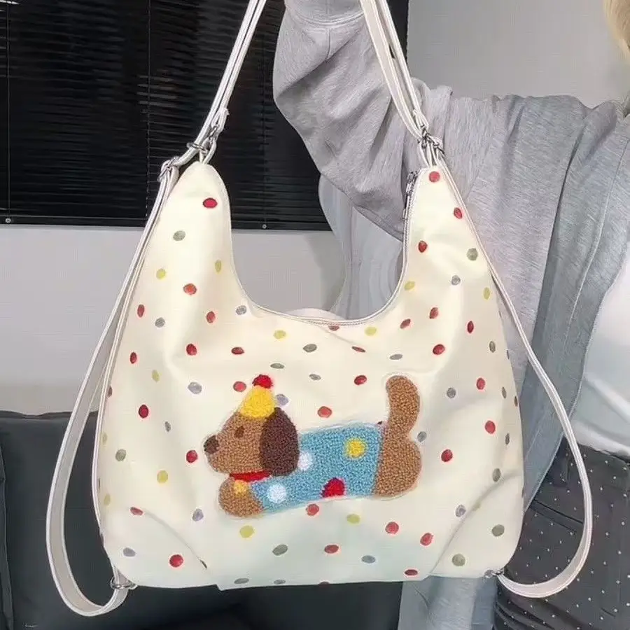 Dachshund Dot Bag for Students Commuter Shoulder Crossbody - Image 5