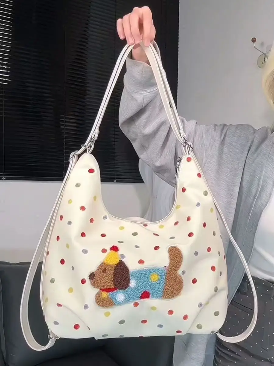 Dachshund Dot Bag for Students Commuter Shoulder Crossbody — feature 10
