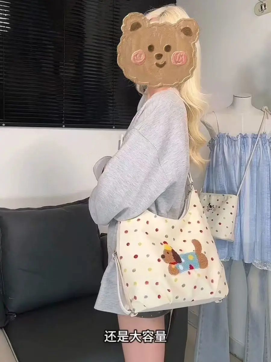 Dachshund Dot Bag for Students Commuter Shoulder Crossbody — feature 2