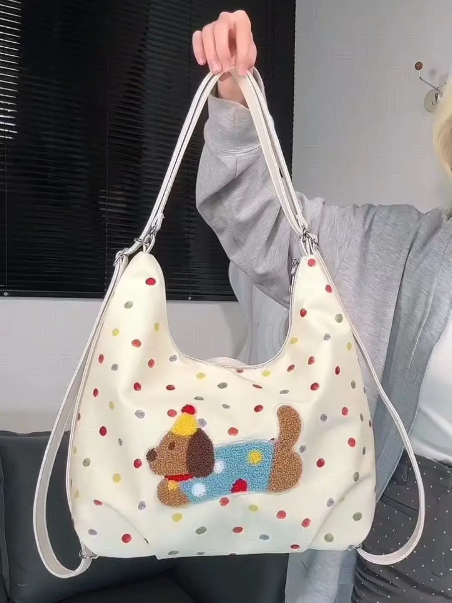 Dachshund Dot Bag for Students Commuter Shoulder Crossbody — feature 4