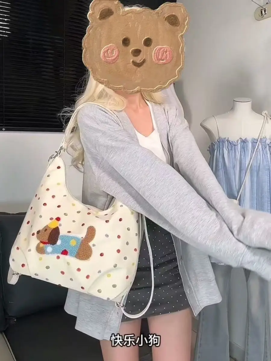 Dachshund Dot Bag for Students Commuter Shoulder Crossbody — feature 5