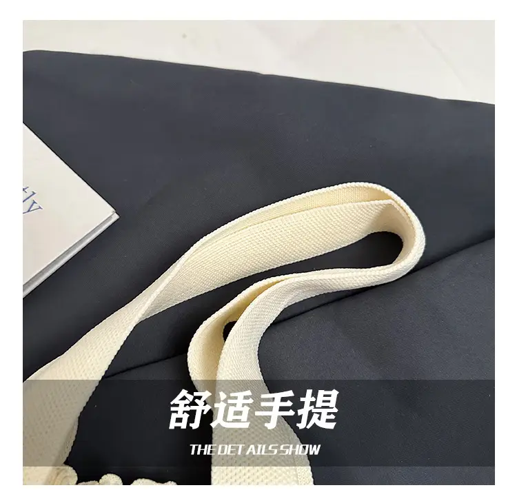 Women's Striped Crossbody Backpack with Rabbit Design — feature 4