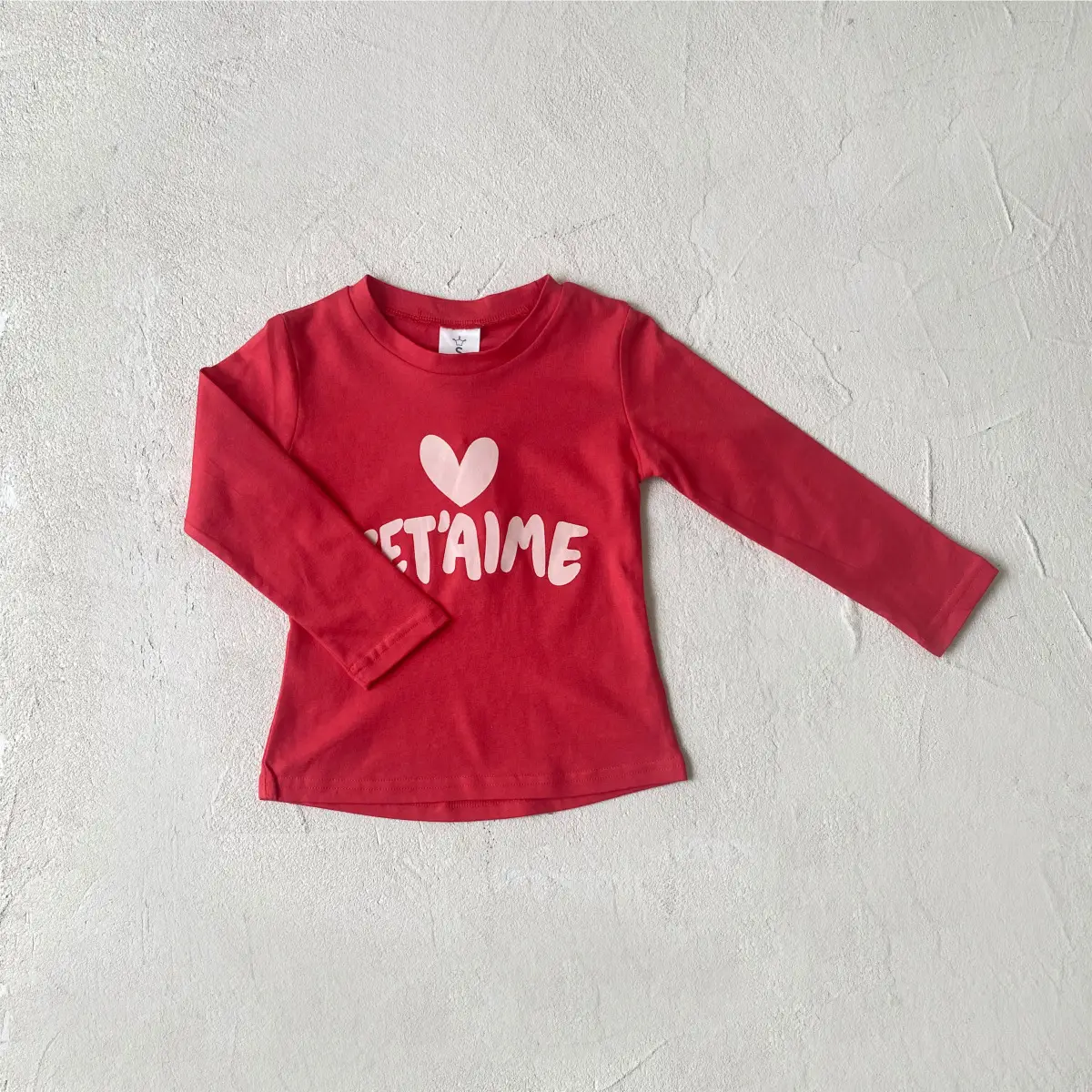 Red Long Sleeve T-Shirt with Heart Design for Kids - Image 16