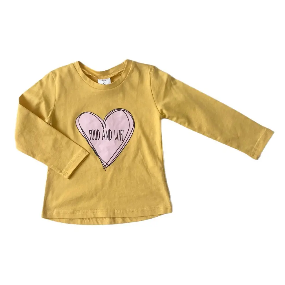 Red Long Sleeve T-Shirt with Heart Design for Kids - Image 17