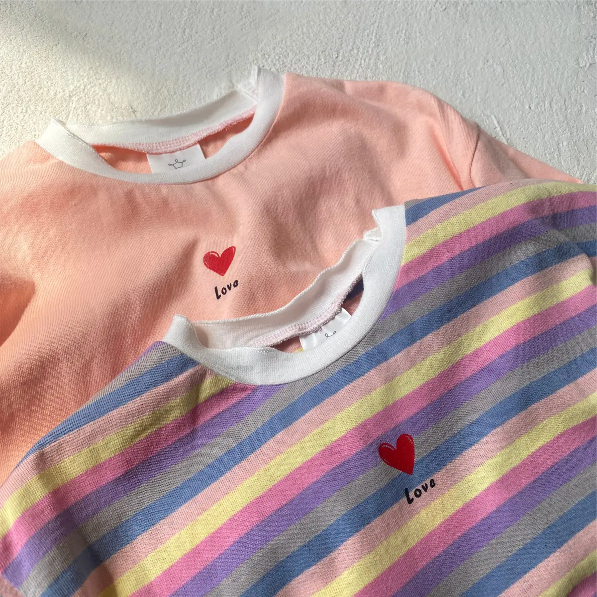 Red Long Sleeve T-Shirt with Heart Design for Kids — feature 30