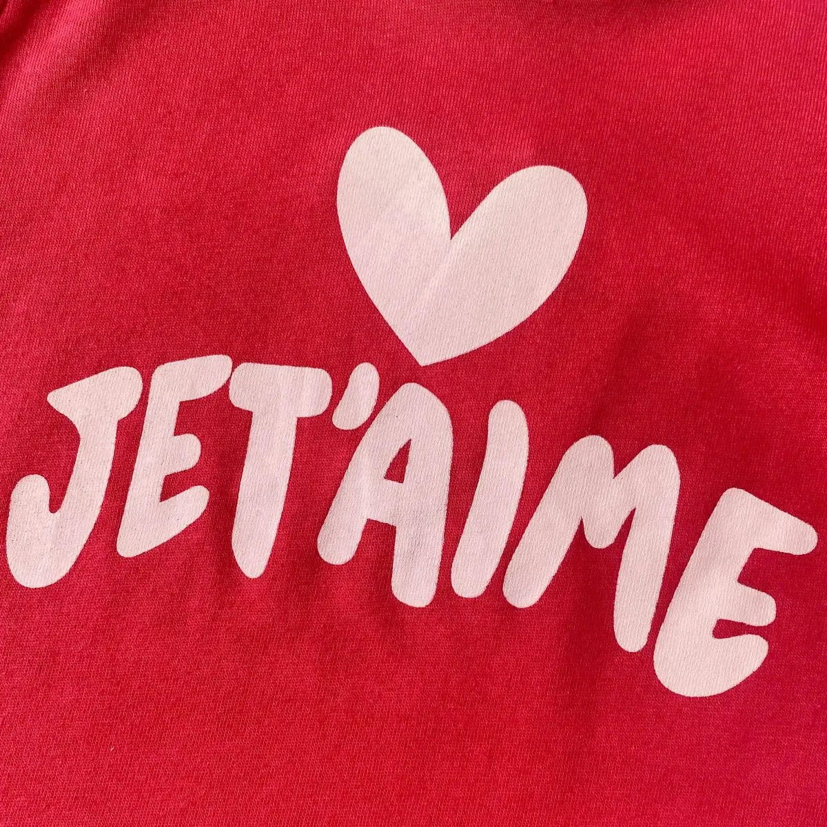 Red Long Sleeve T-Shirt with Heart Design for Kids — feature 7