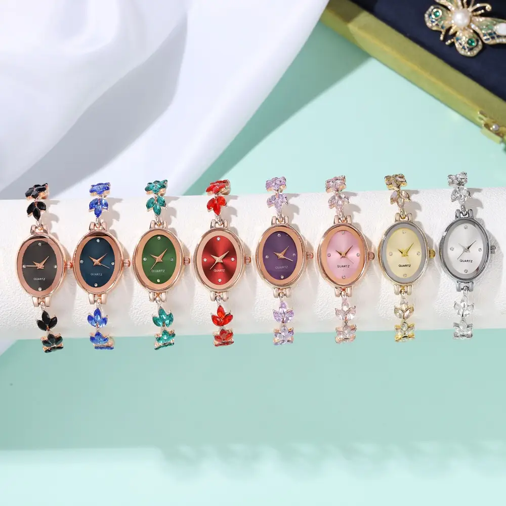 Luxury Women's Cross-Border Wheat Ear Watch with Violet Petal Light — feature 12