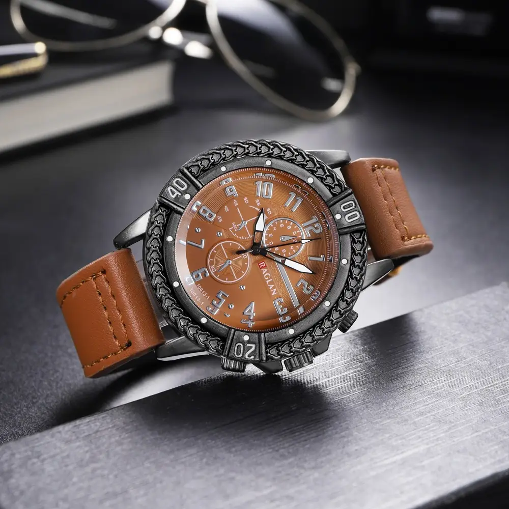 Cross Border Men's Quartz Watch Multi Color Silicone Strap — feature 2