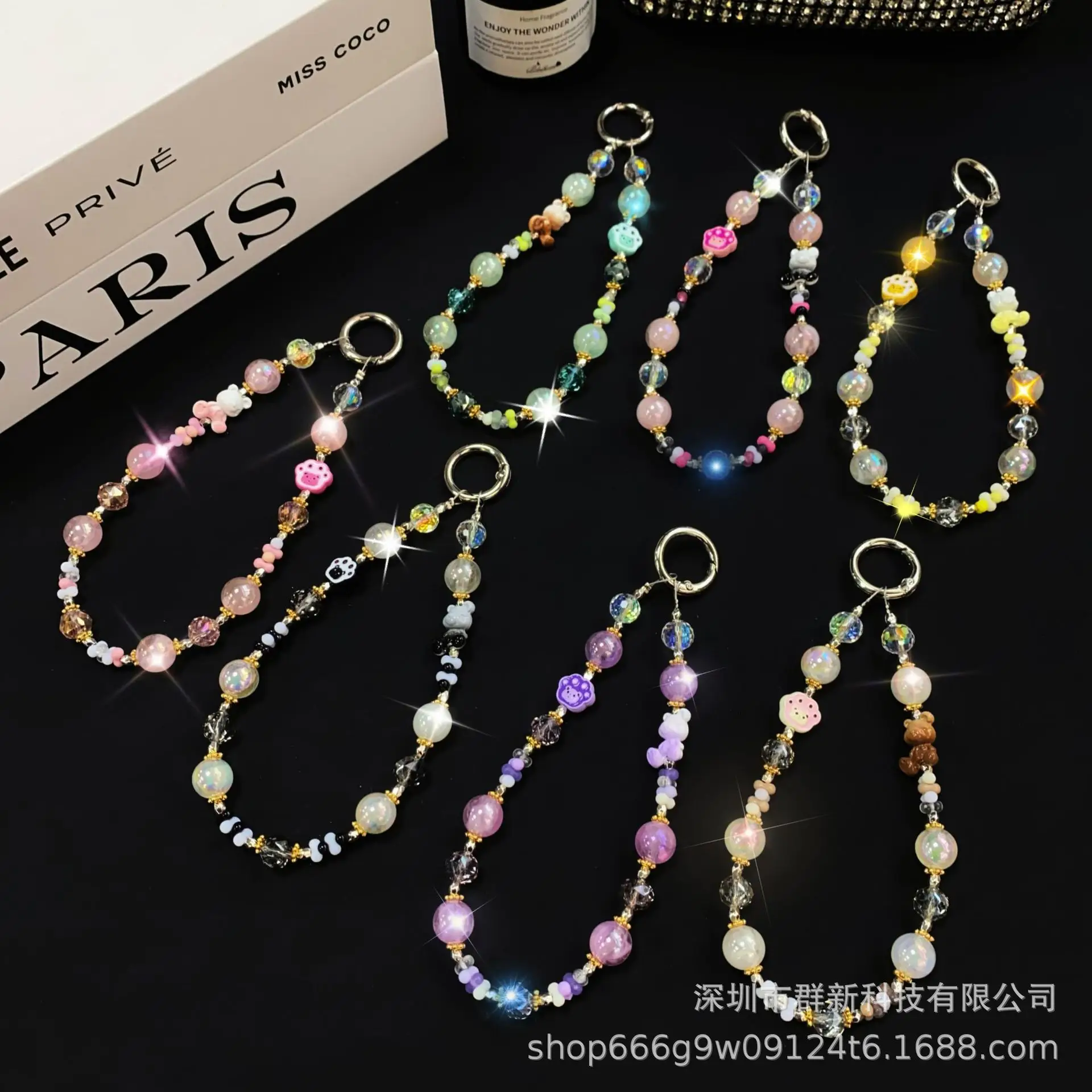 Cute Multi Color Crystal Beaded Chain for Girls — feature 1