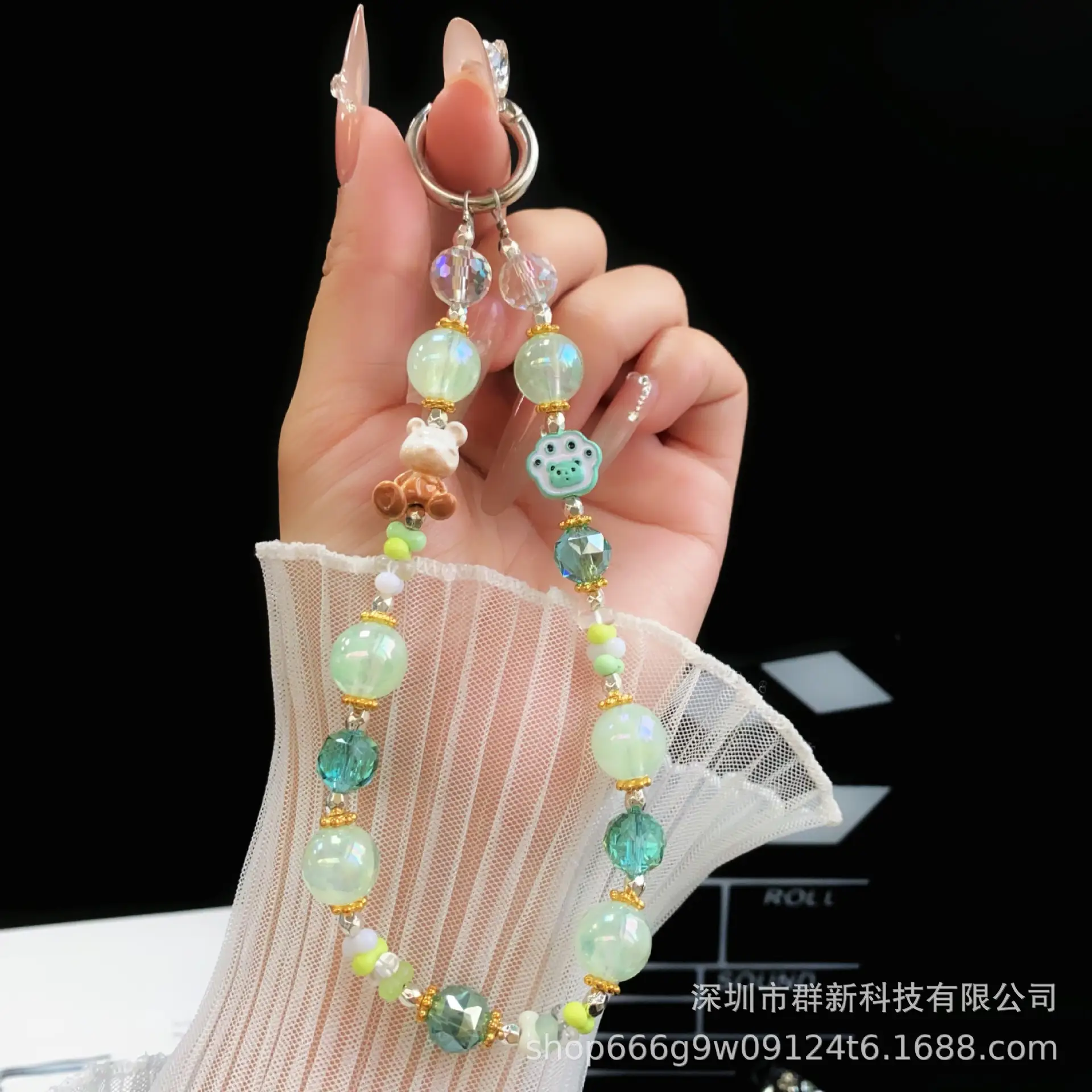 Cute Multi Color Crystal Beaded Chain for Girls — feature 13