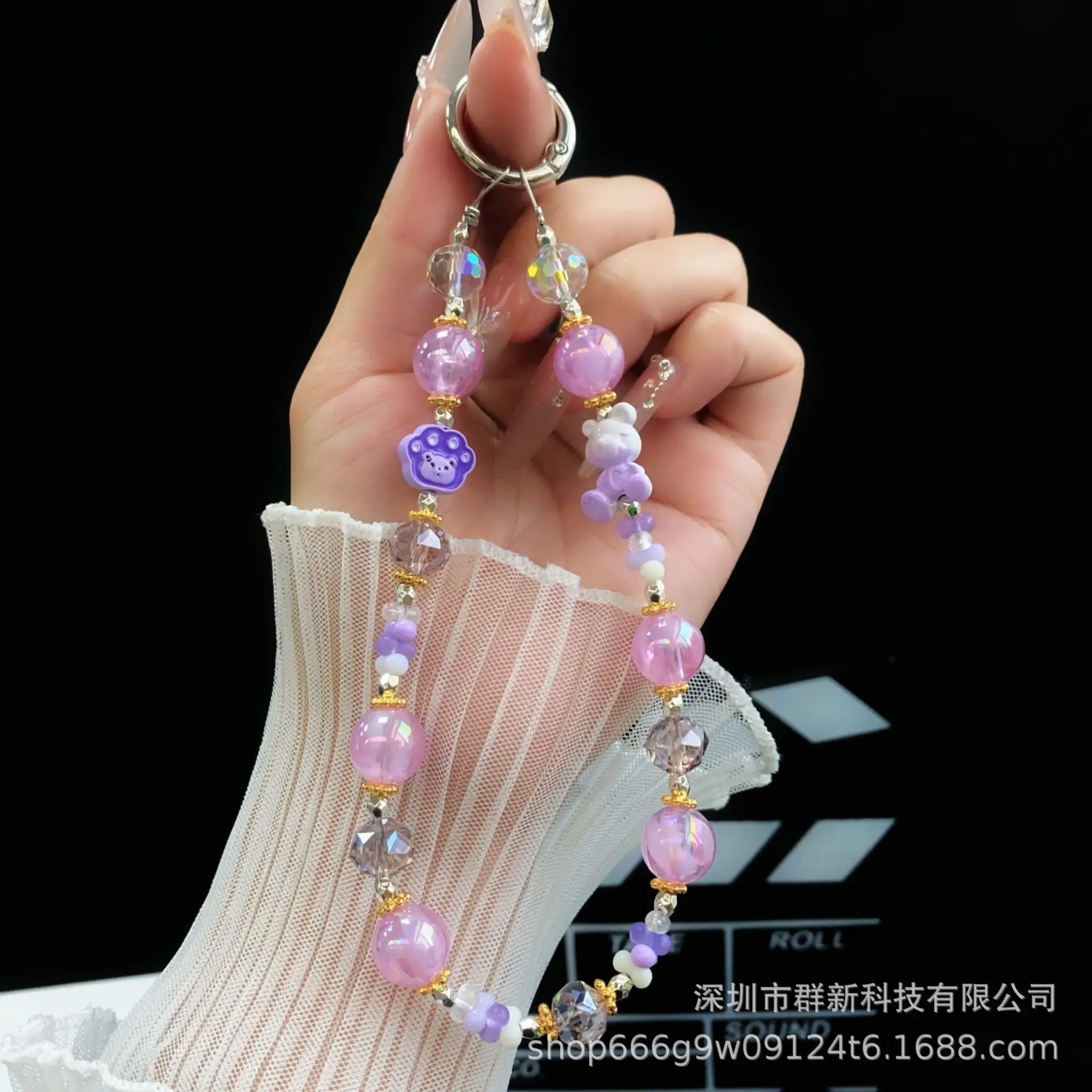 Cute Multi Color Crystal Beaded Chain for Girls — feature 16