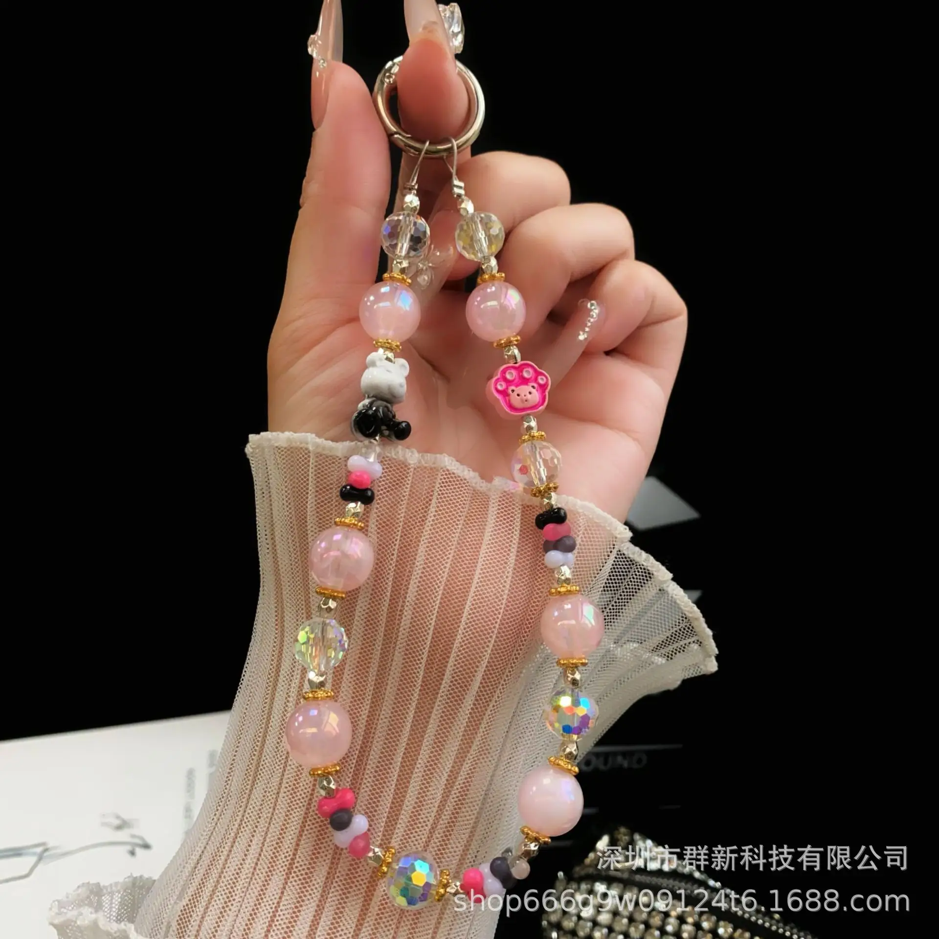 Cute Multi Color Crystal Beaded Chain for Girls — feature 18