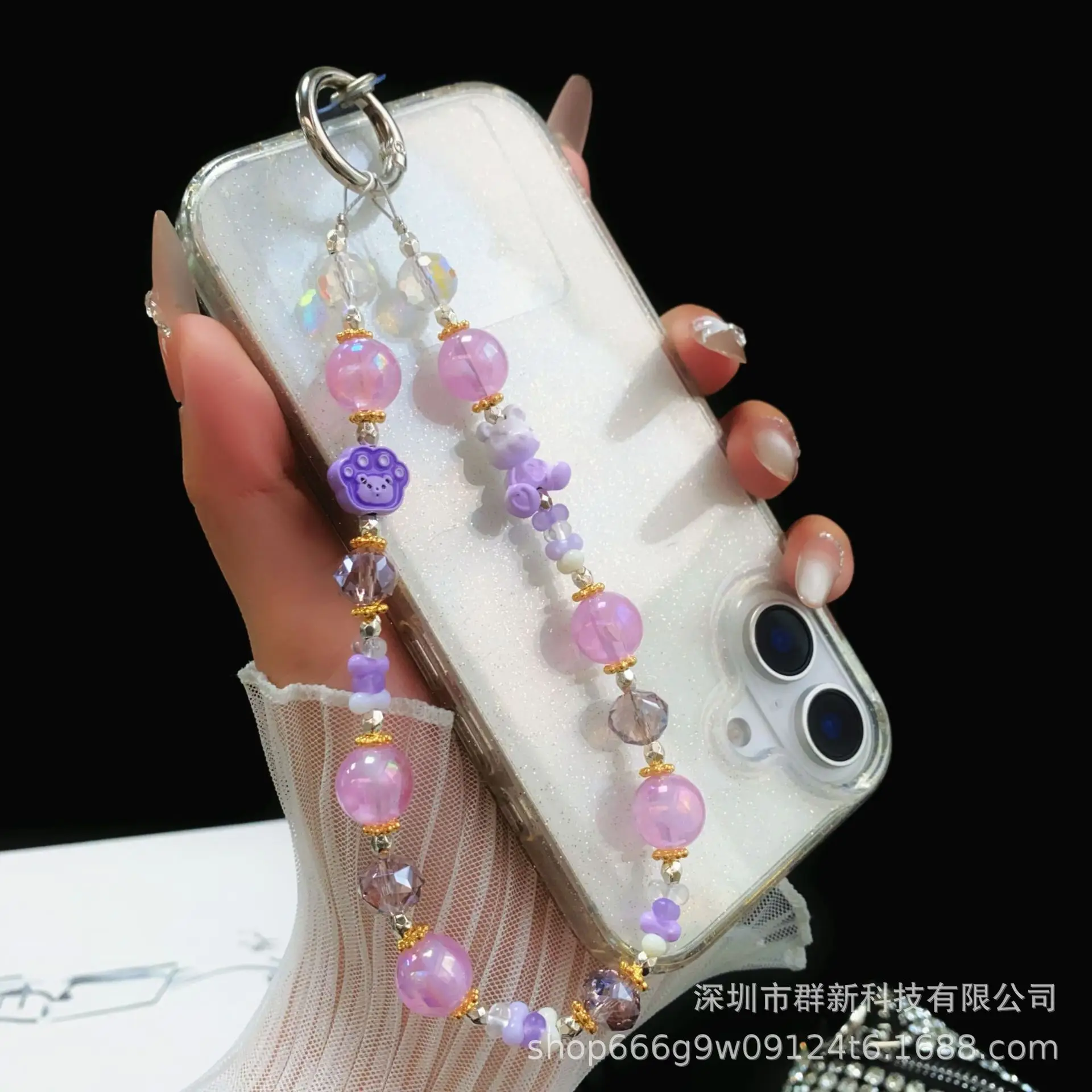 Cute Multi Color Crystal Beaded Chain for Girls — feature 8