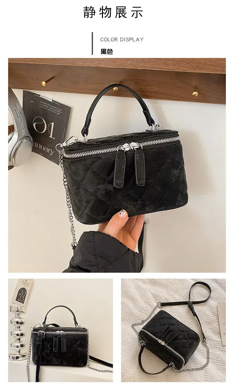 Black Diamond Chain Shoulder Bag 2024 — feature 25