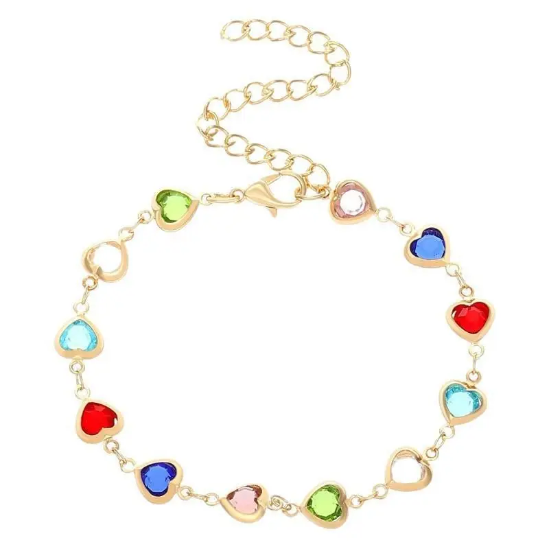 Heart Shaped Zircon Bracelet Necklace for Women - Image 21