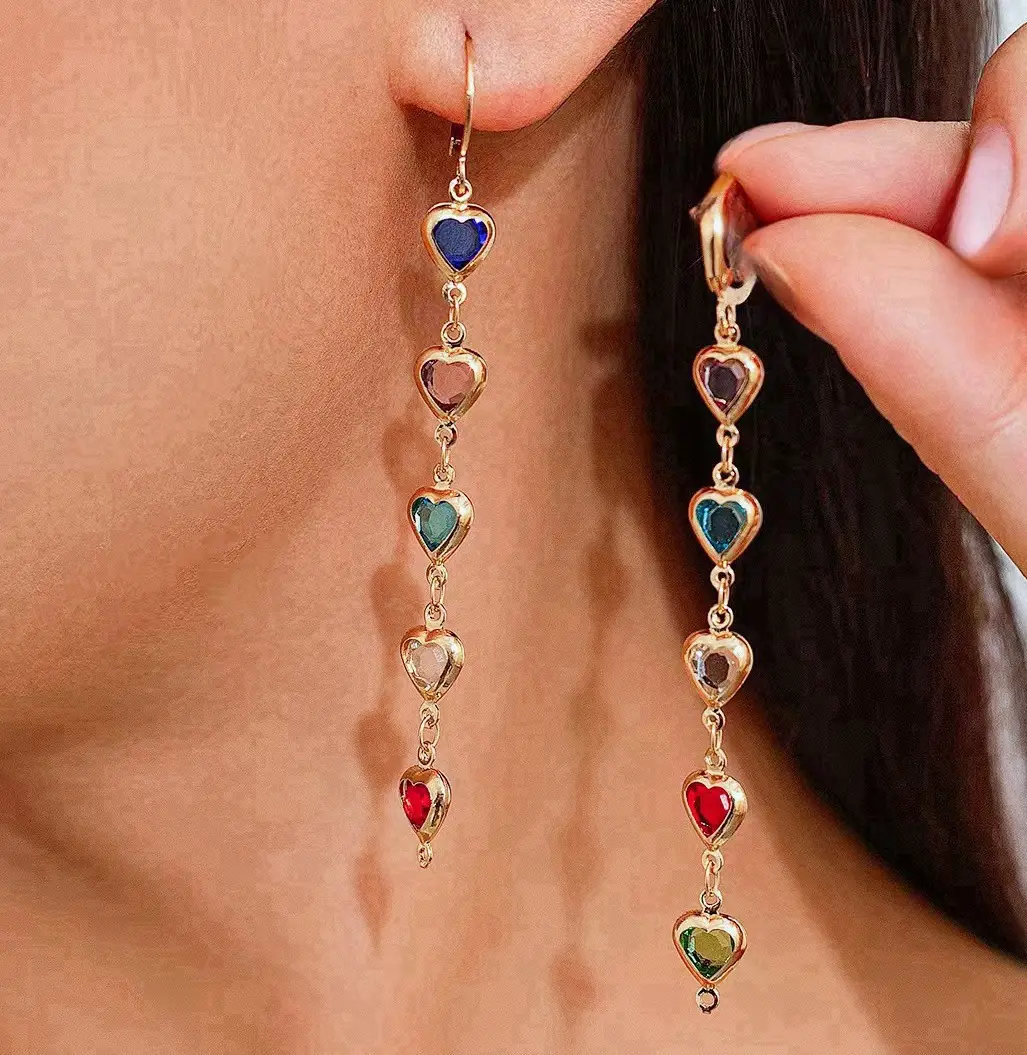 Heart Shaped Zircon Bracelet Necklace for Women - Image 6