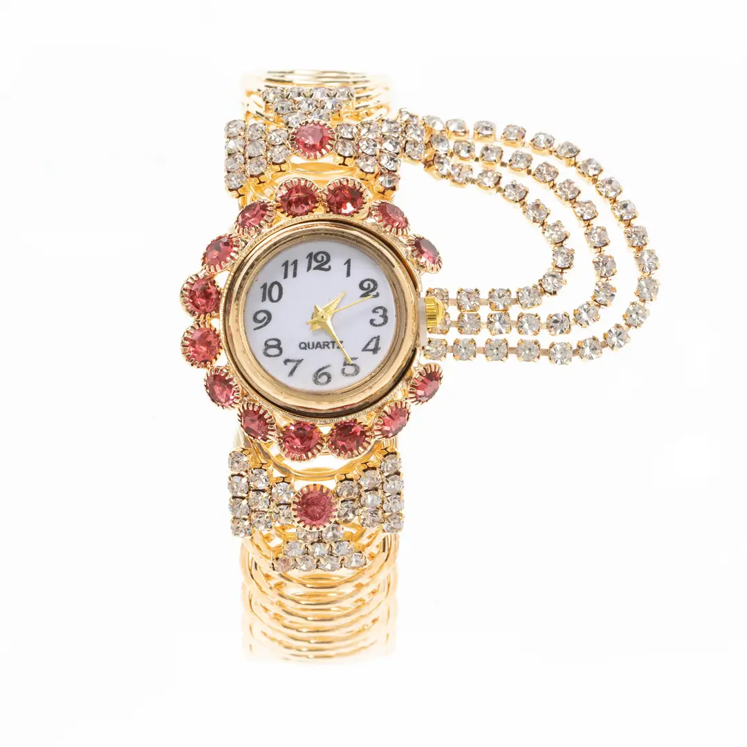 European and American New Fashion Ladies Full Diamond Alloy Fashion Watch Creative Tassel Quartz Bracelet Watch Women's Manufacturers - Image 9