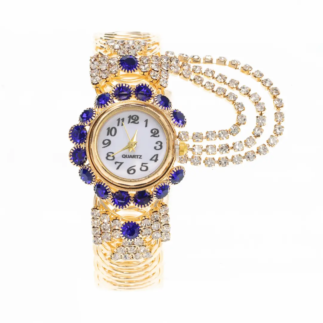 European and American New Fashion Ladies Full Diamond Alloy Fashion Watch Creative Tassel Quartz Bracelet Watch Women's Manufacturers — feature 8
