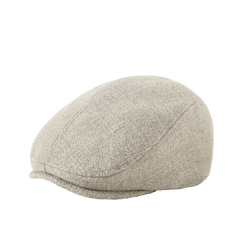 British Style Peaked Cap Hemp Cotton Winter Warm Hat - Image 9
