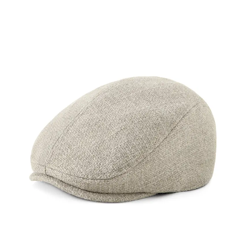 British Style Peaked Cap Hemp Cotton Winter Warm Hat - Image 3