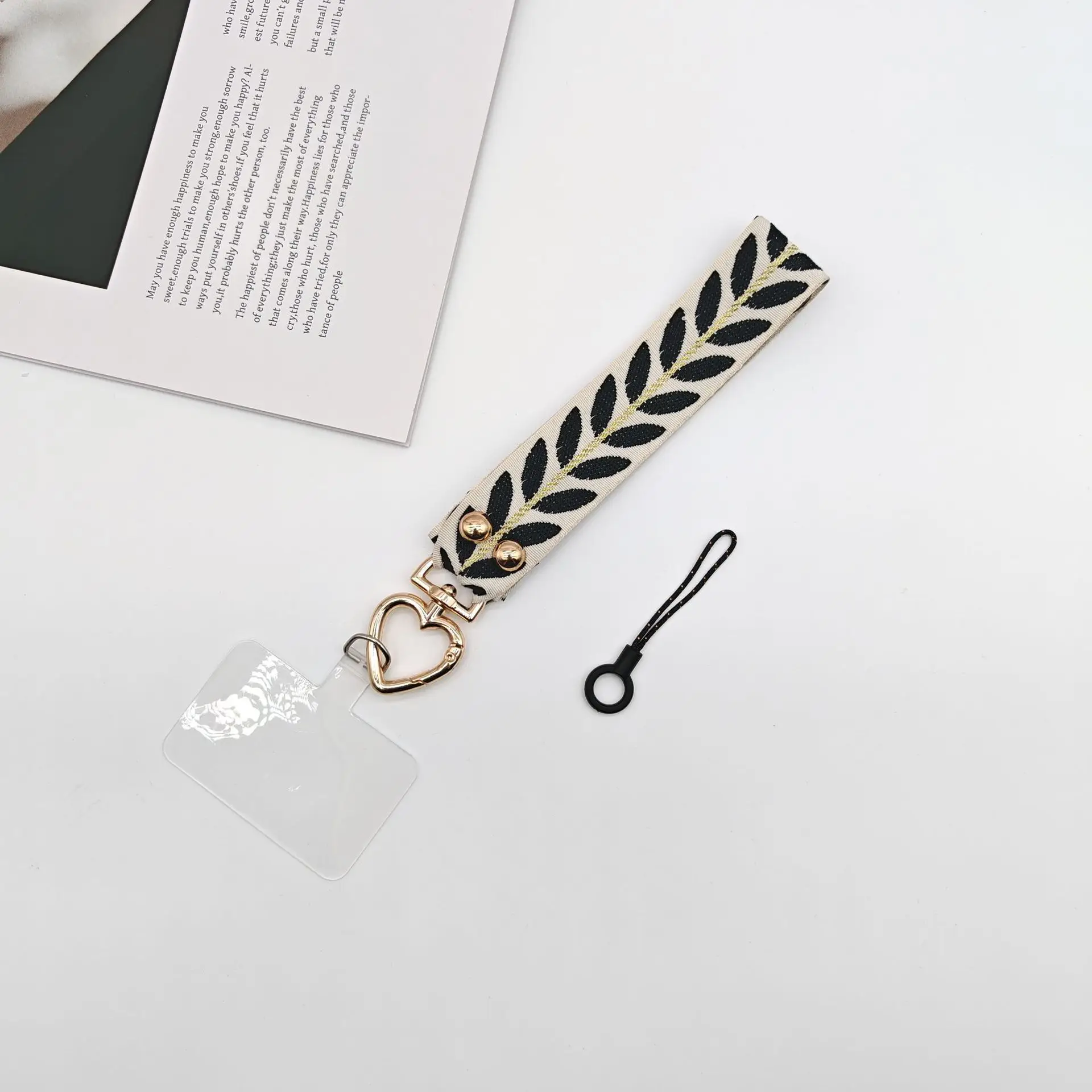 Mobile Phone Lanyard with Pearl Pendant & Adjustable Strap - Image 10
