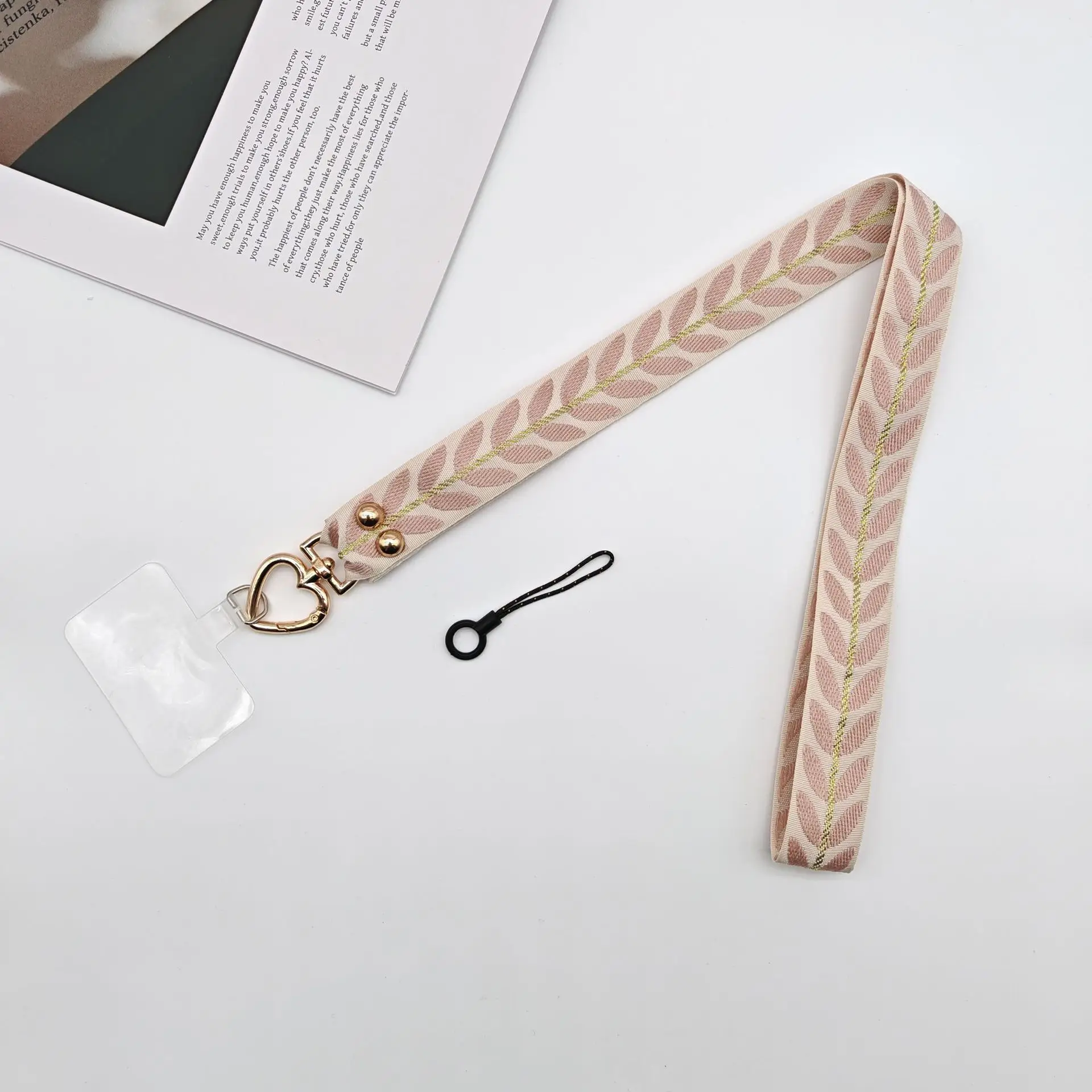 Mobile Phone Lanyard with Pearl Pendant & Adjustable Strap - Image 14