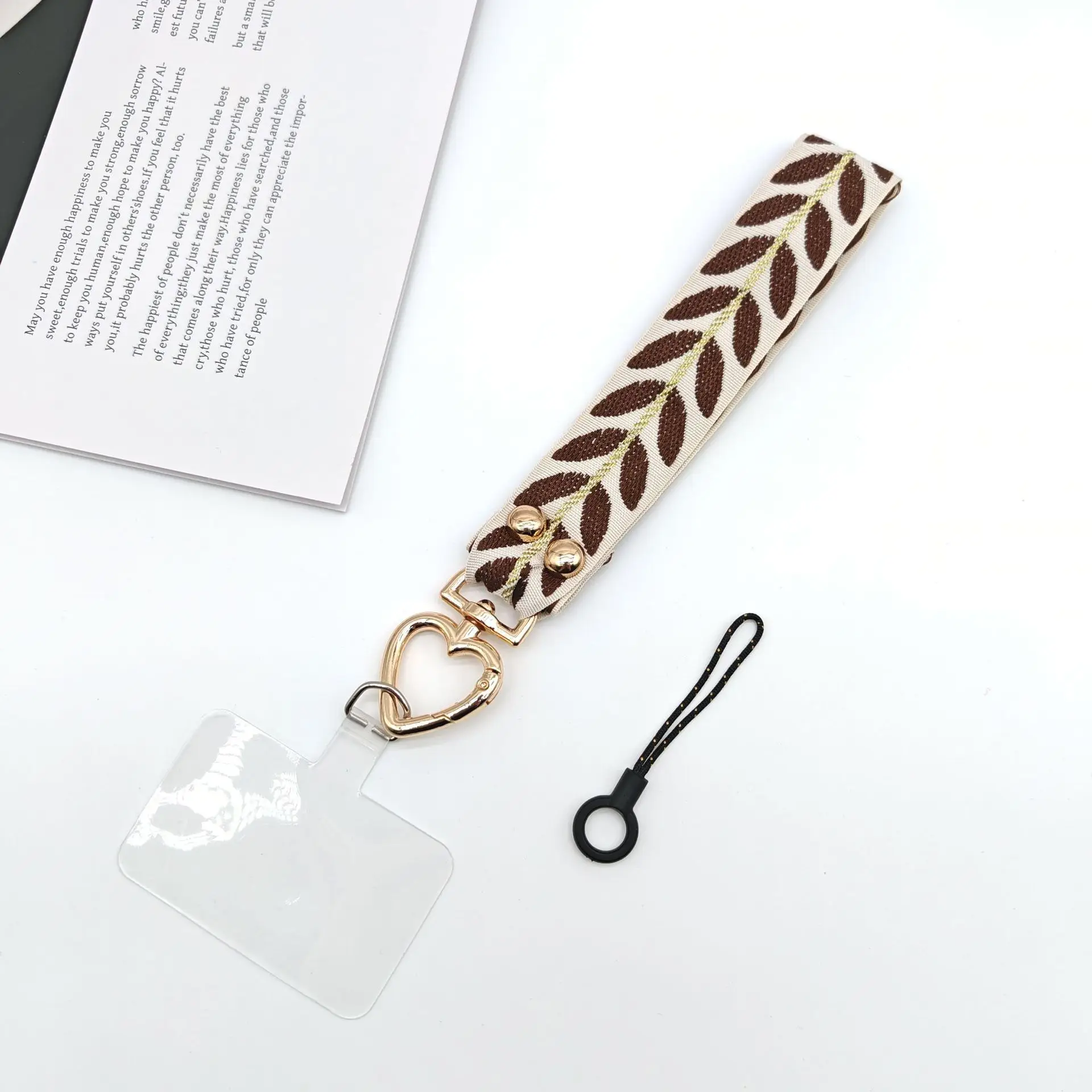 Mobile Phone Lanyard with Pearl Pendant & Adjustable Strap - Image 16