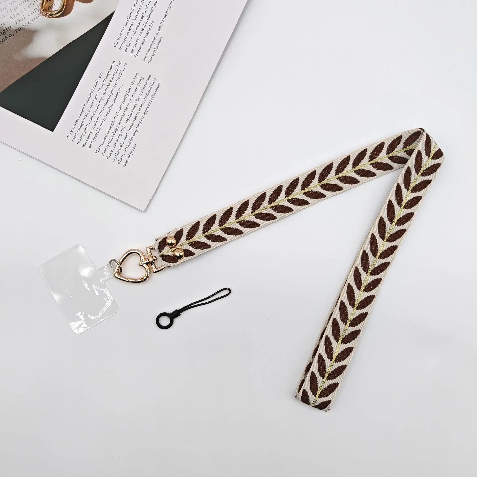 Mobile Phone Lanyard with Pearl Pendant & Adjustable Strap - Image 17