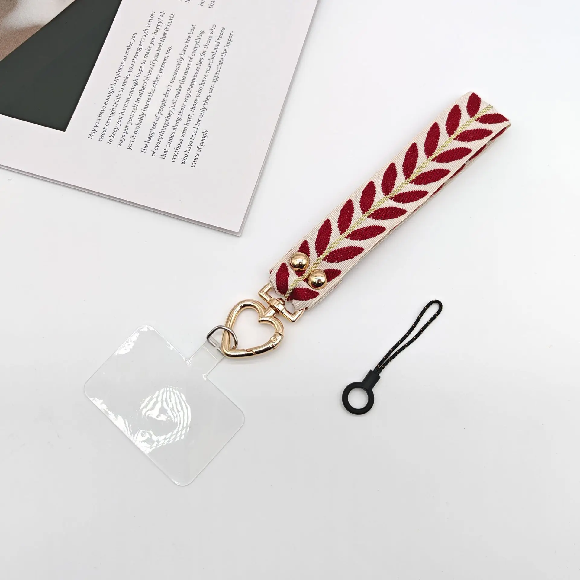 Mobile Phone Lanyard with Pearl Pendant & Adjustable Strap - Image 7