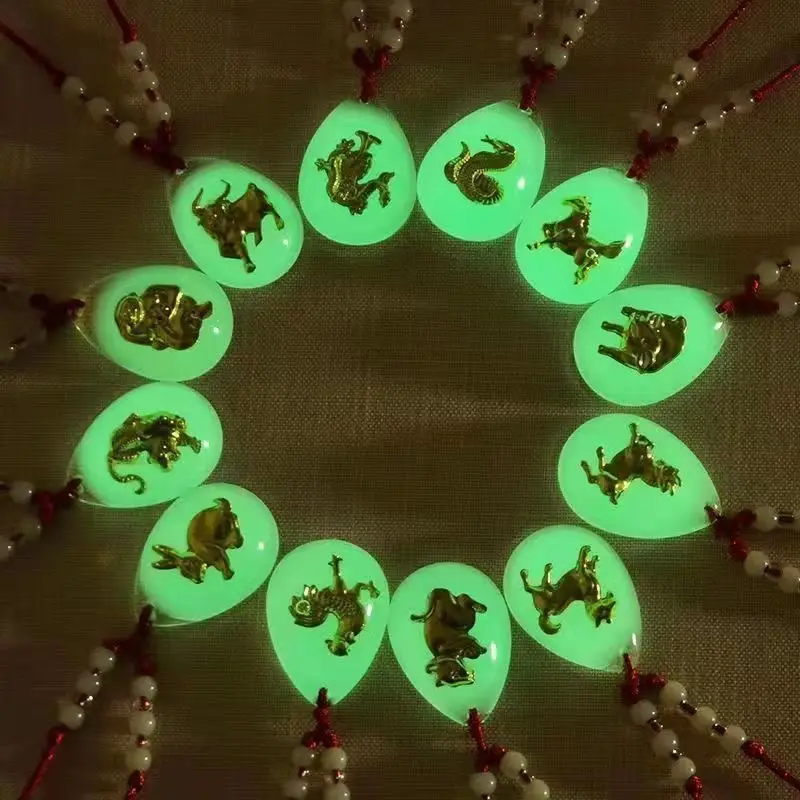 Unisex Lunar Zodiac Luminous Necklace for Kids - Image 14
