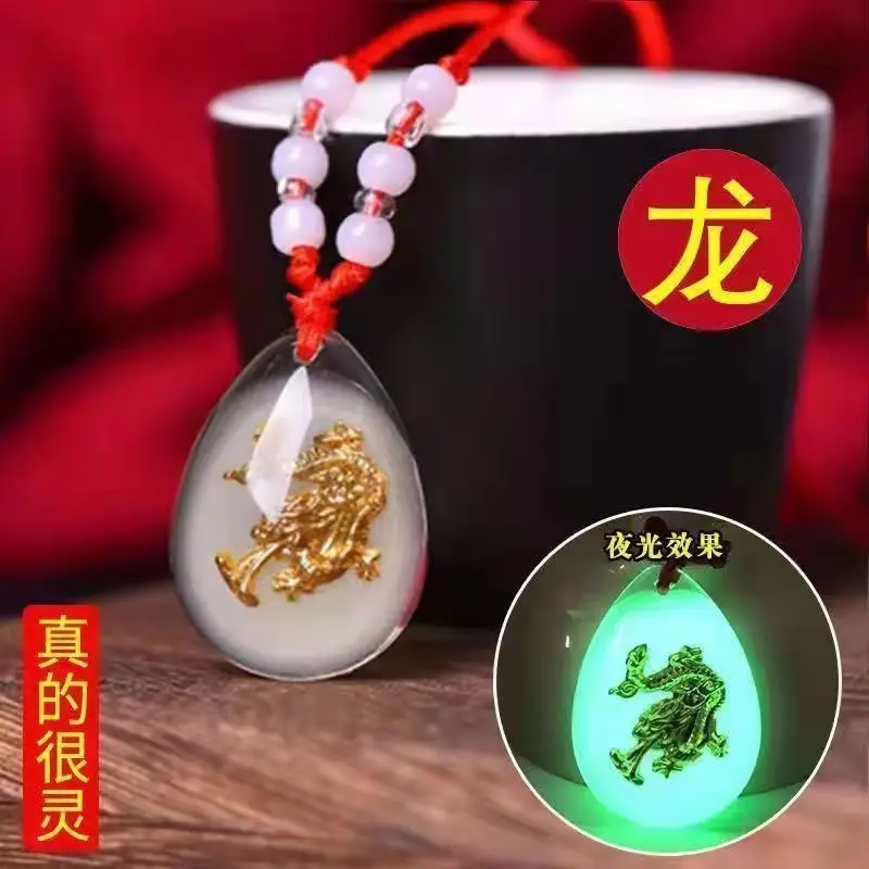 Unisex Lunar Zodiac Luminous Necklace for Kids - Image 5