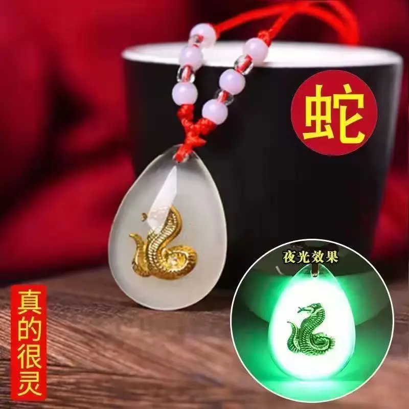 Unisex Lunar Zodiac Luminous Necklace for Kids - Image 6