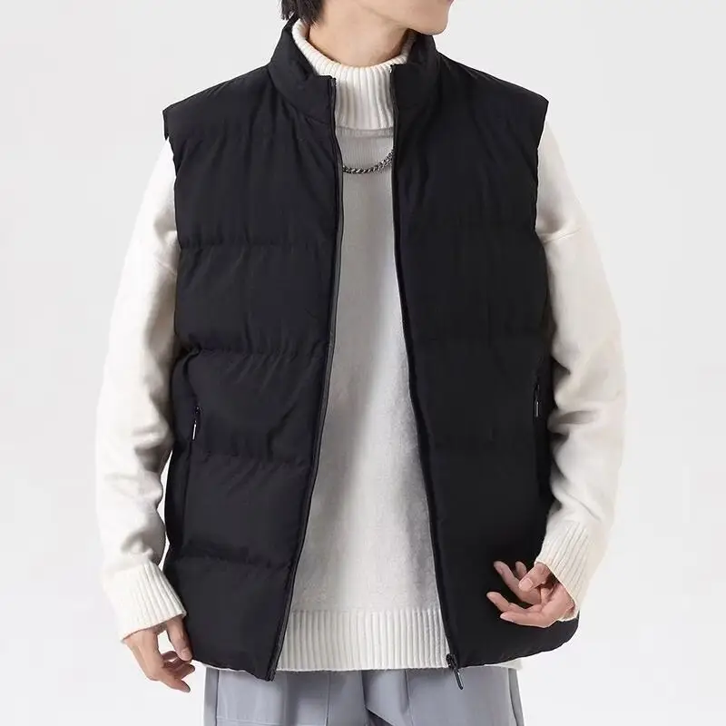 Men's Sleeveless Waistcoat Vest Dark Blue All-Season — feature 2